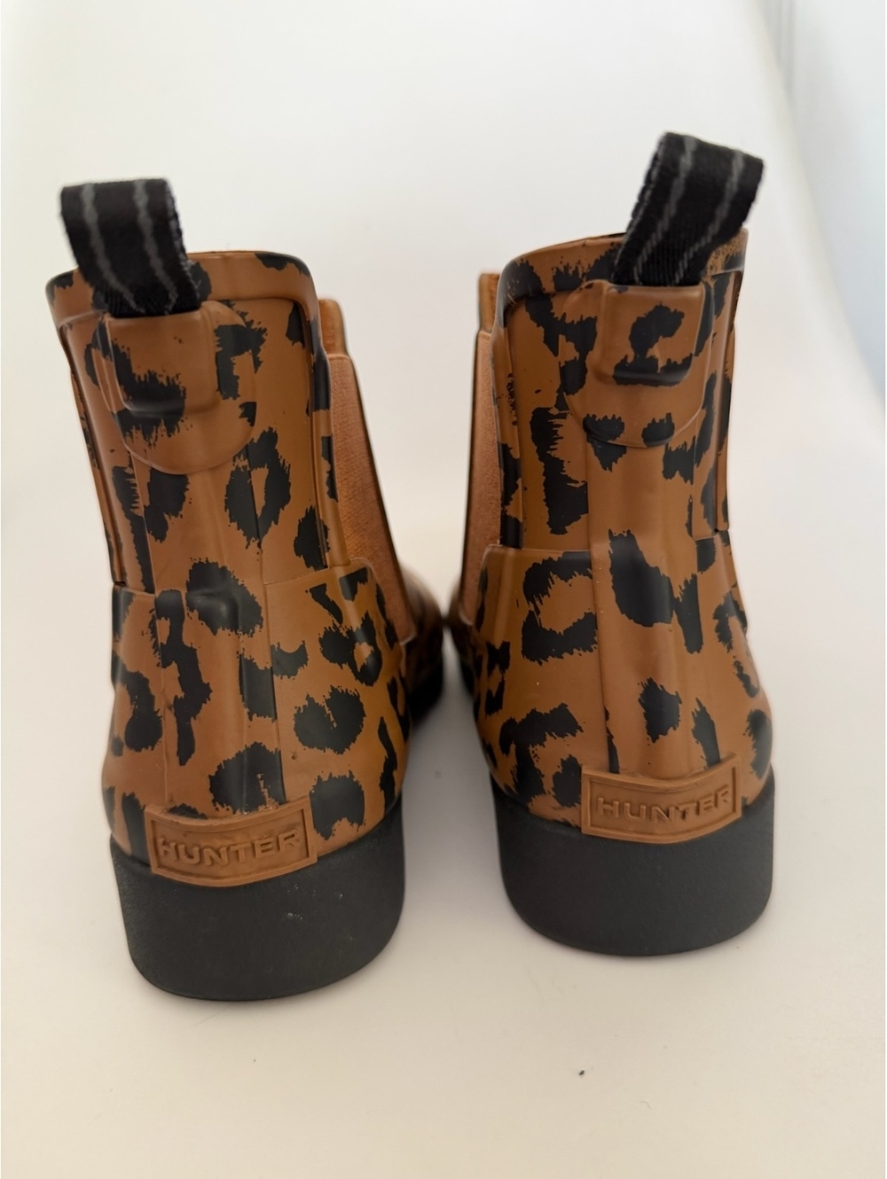 Hunter leopard print ankle rain boots - Picture 3 of 7